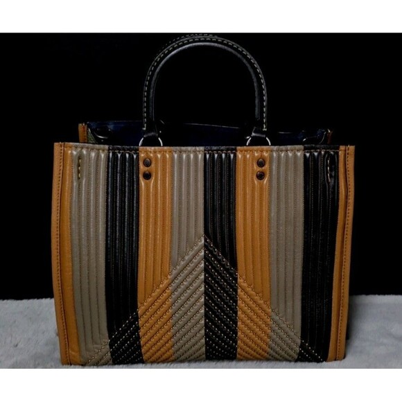 Coach 1941 Quilted Rivets Glovetanned  Rogue 30/31 - One Of A Kind Customized - Picture 5 of 14